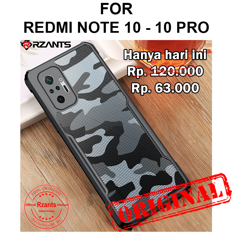 RZANTS BEETLE CAMO case Xiaomi Redmi Note 10 - 10 Pro softcase casing back cover armor