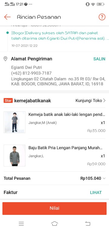 Kemeja Batik Anak Laki-laki Lengan Pendek Usia 1-13 Tahun Batik Premium Kualitas Super Harga Murah