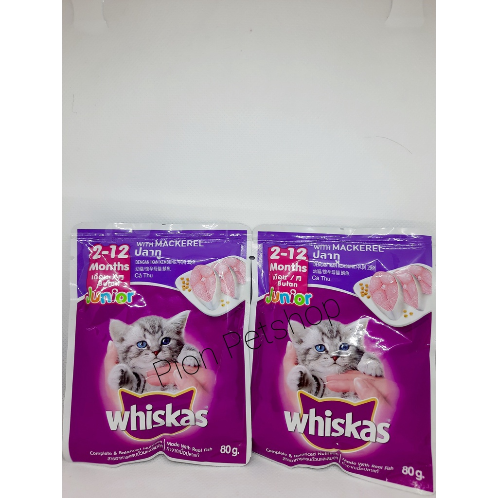 Whiskas Pouch 85gr - Makanan Basah untuk Kucing 85gr