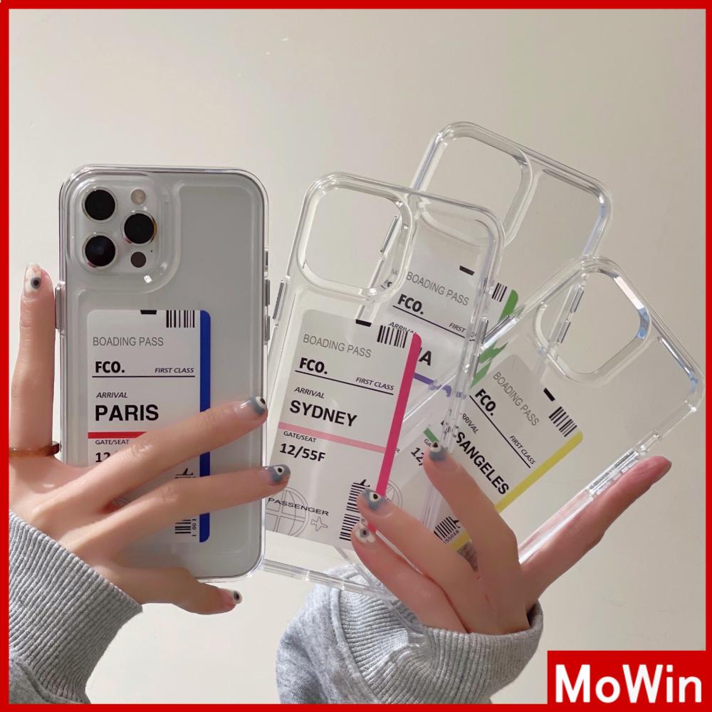 iPhone Case Clear Case Soft Thick TPU Shockproof HD Super Transparent Protection Camera Plating Button Travel Ticket For iPhone 13 Pro Max iPhone 12 Pro Max iPhone 11 iPhone 7Plus