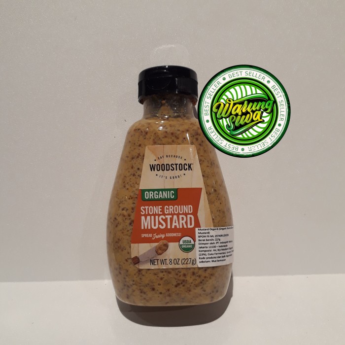 

woodstock organic stone ground mustard 227gr