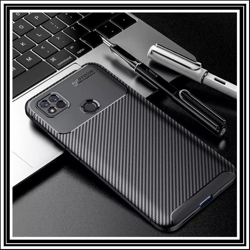 REDMI 10A / REDMI 9C COVER SOFTCASE FOCUS CARBON SOFT CASE KARBON ORIGINAL