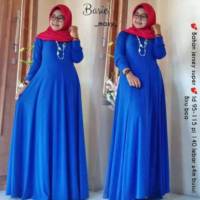 GAMIS TIPICOS FRESH JERSEY SUPER - Gamis Jerseyi Polos Tebal Premium TIPICOS