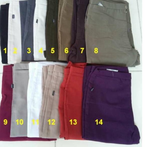 SALE Celana kerja wanita big size bahan mount ....