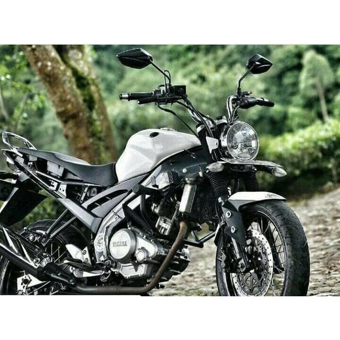 Braket Pesek Vixion Old Plus Lampu Tiger Revo Bulat 7 Inc Variasi Lampu