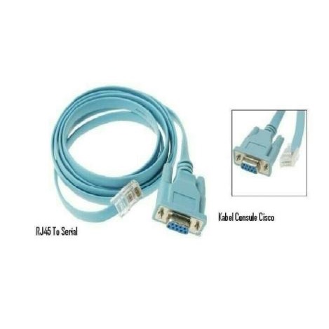 Cable lan rj45 to serial rs232 db9 female NB 1.8m for cisco console - Kabel konsol rj-45 to rs-232 9 pin 1.8 meter