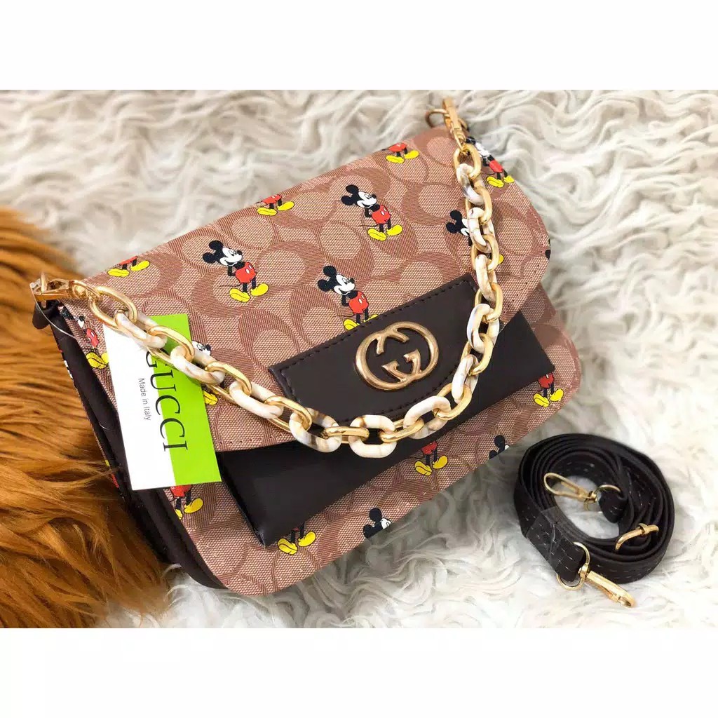 Slingbag Coach Mickey Wanita / Tas Selempang Coach Wanita