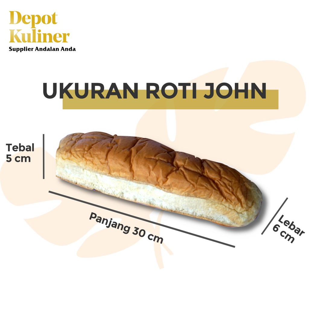 LEMBUT DAN LEZAT Roti John Medan 30 cm Isi 3