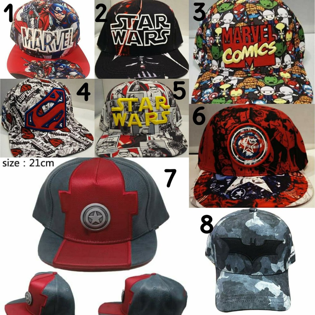 TOPI DISTRO/TOPI ANAK/TOPI REMAJA IMPOR SUPER HERO KEREN #3
