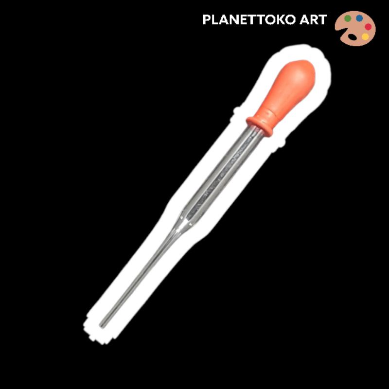 PIPET 11cm Pipet Alat Sedot Kimia Pipette Tetes Kaca Ecer Glass Onemed Dropper Karet Merah Drop