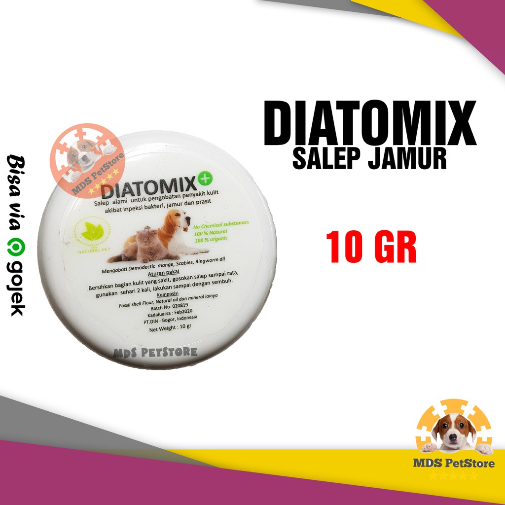 Diatomix Salep Anti Jamur Kucing dan Anjing  obat penyakit kulit 