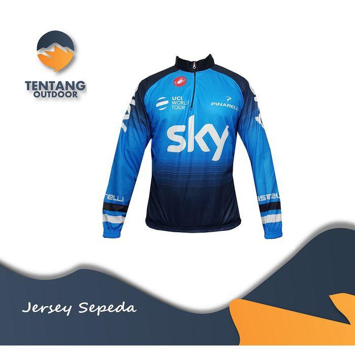 Jersey Sepeda BIANCHI B095 Baju Kaos Roadbike - L