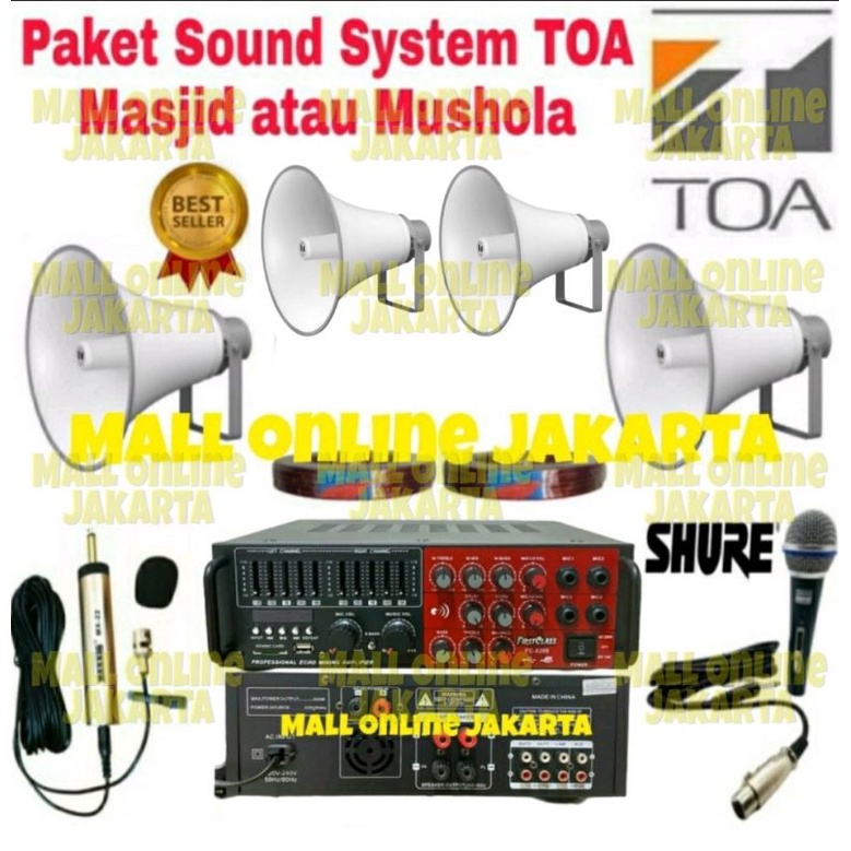 Paket sound sytem masjid toa Outdoor mushola