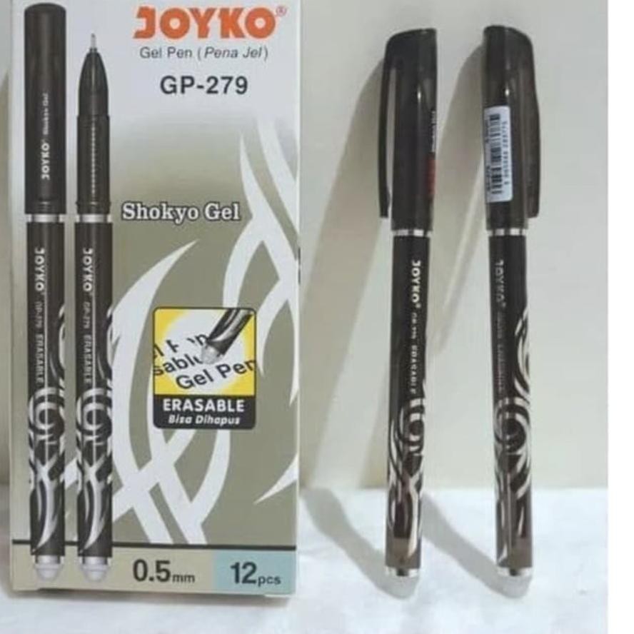 

CUCI GUDANG!!! [LUSIN] PULPEN / PEN GEL JOYKO SHOKYO ERASABLE GP 279 ( TINTA BISA DIHAPUS)