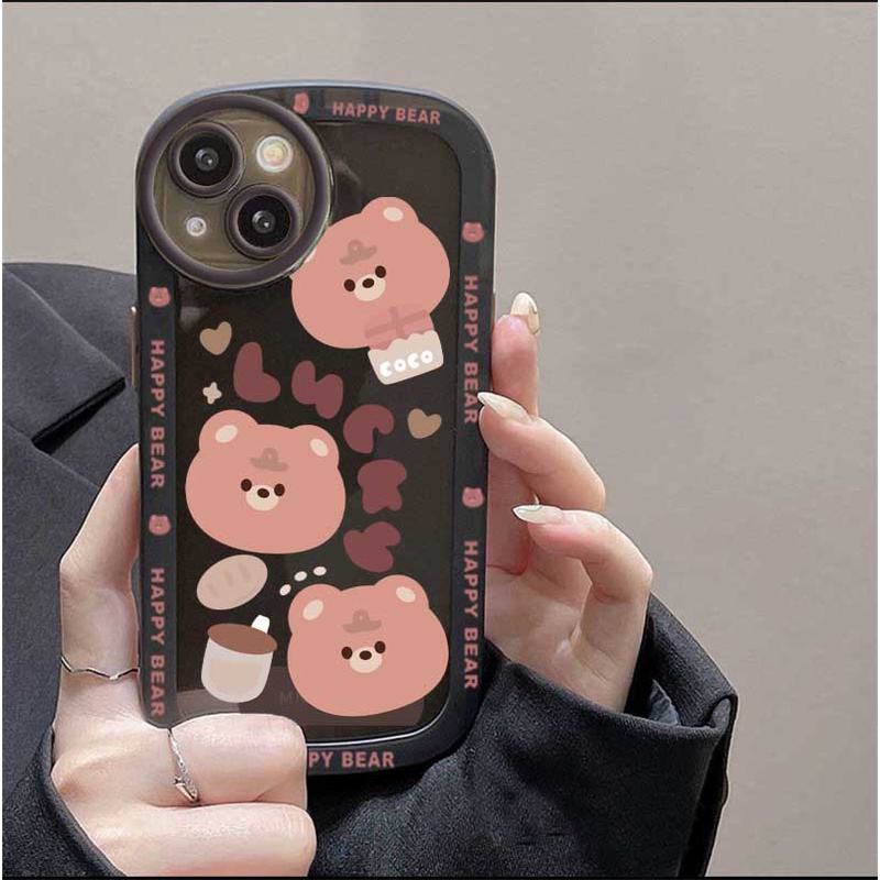 Soft Case Silikon Motif Lucky Bear Untuk Realme C35 C21Y C25Y 5 5i 6i C3 C21 RealmeC11 C25 C15 C12 C2