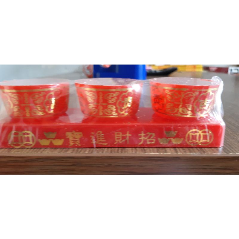 Cangkir sembahyang plastik set 3