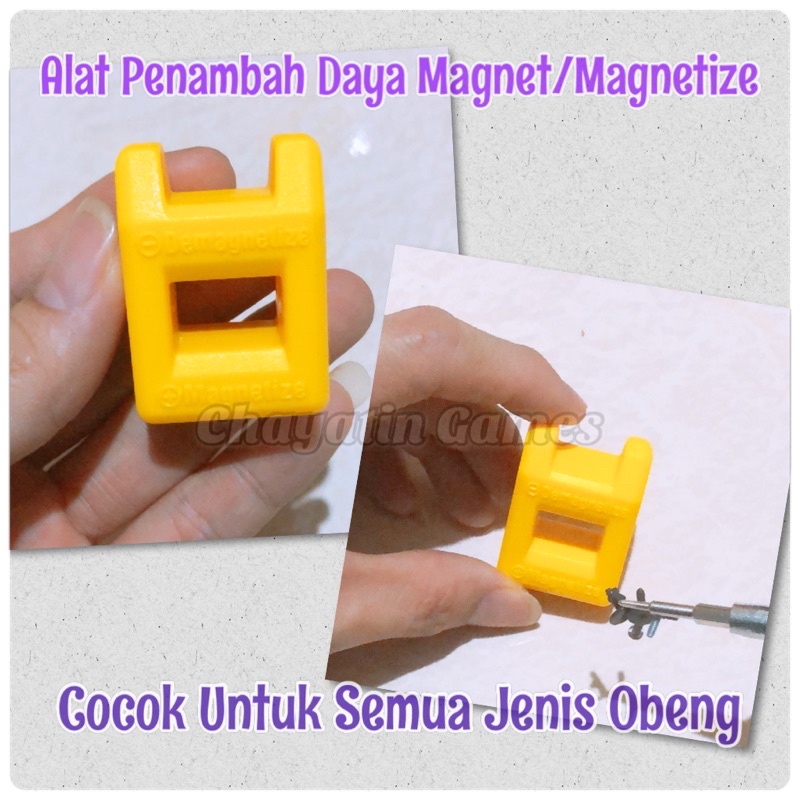 Alat Penambah Daya Magnet Pada Obeng - Magnetizer Demagnetizer Mini