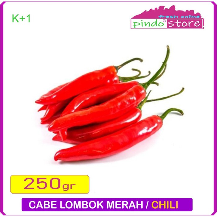 

CABE MERAH BESAR SUPER PILIHAN / CHILI / CABAI MERAH JUMBO 250 GRAM