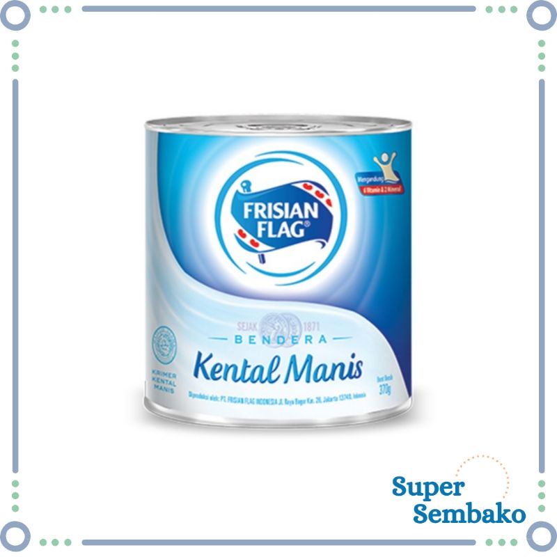 

SUSU KENTAL MANIS FRISIAN FLAG BENDERA 370gr KALENG