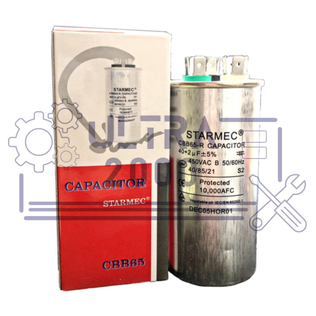 Capasitor 40uf + 2uf / KAPASITOR AC 40uf + 2uf