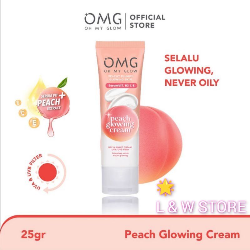 OMG Oh My Glow Peach Glowing Cream 25gr