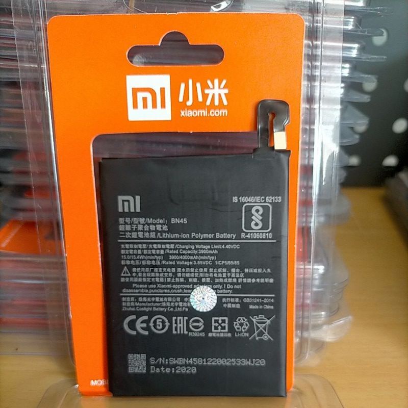 Baterai Xiaomi Redmi note 5 pro BN45 Original Batre Hp Xiaomi BN45 ori Fc 100%