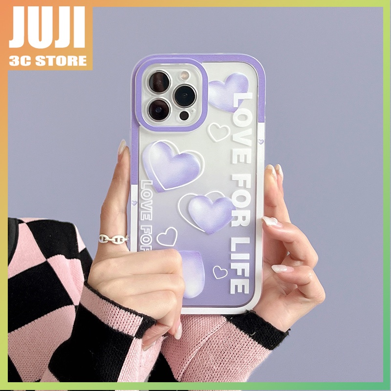 360 Derajat Seri Love Warna Gradasi° Casing iphone x xs xr xsmax 11 12 13 pro max Shockproof Warna Permen