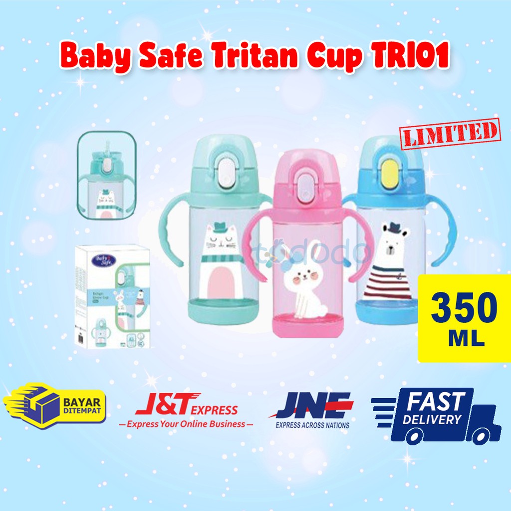 Baby Safe Tritan Cup 350 ml TRI01 / Botol Minum