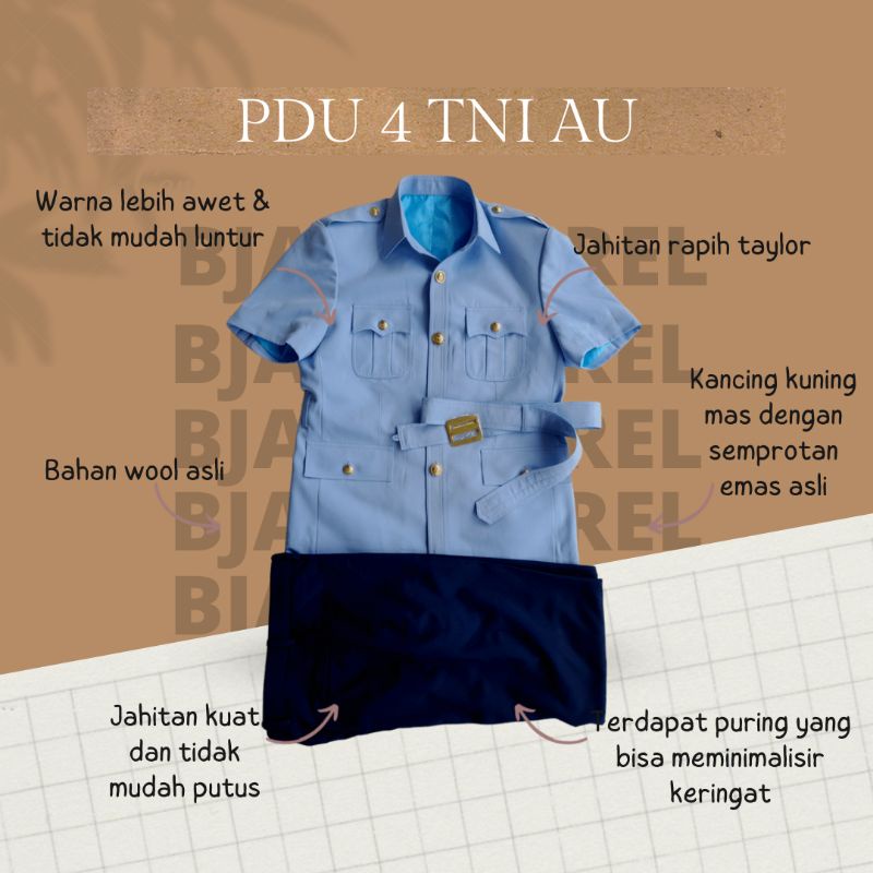 Pakaian Dinas Upacara/PDU 4 TNI AU 1 Stel