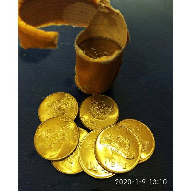 Coin kuno 50 rupiah komodo thn 1995