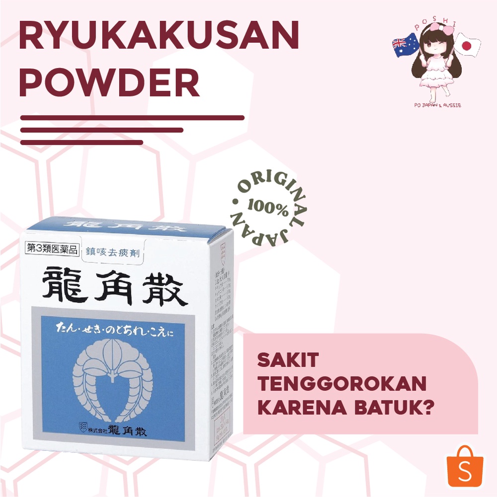 

Powder Ryukakusan Original Japan Obat Sakit Tenggorokan Minunam Tradisional Termurah - By poshi.jpg