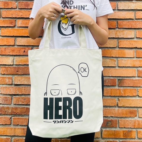 Totebag Saitama the Hero Anime Manga One Punch Premium Unisex