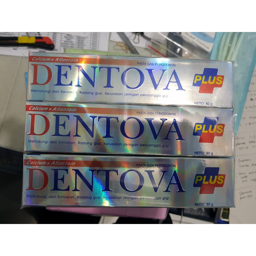 PASTA GIGI DENTOVA PLUS 80GR MURAH!!ORIGINAL 100% !!