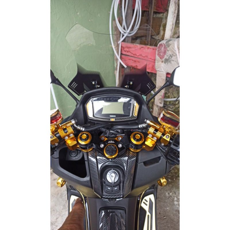 Stang jepit Honda PCX-150-160 Yamaha NMAX 155 Old 2015-2019 Black Diamond
