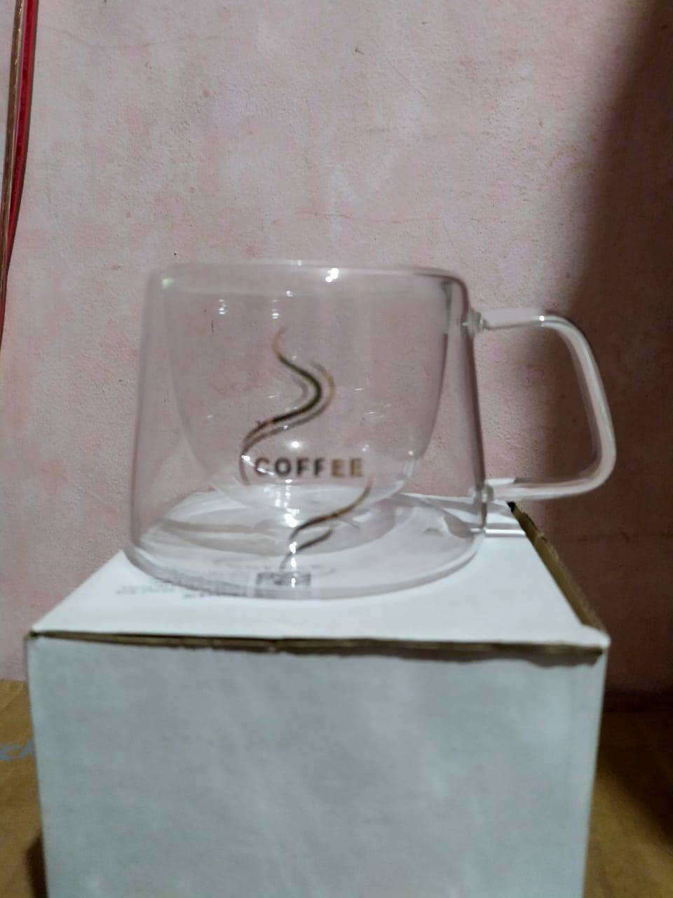 Gelas Cangkir Kopi Double Wall Coffee Mug 200ml - Ky110