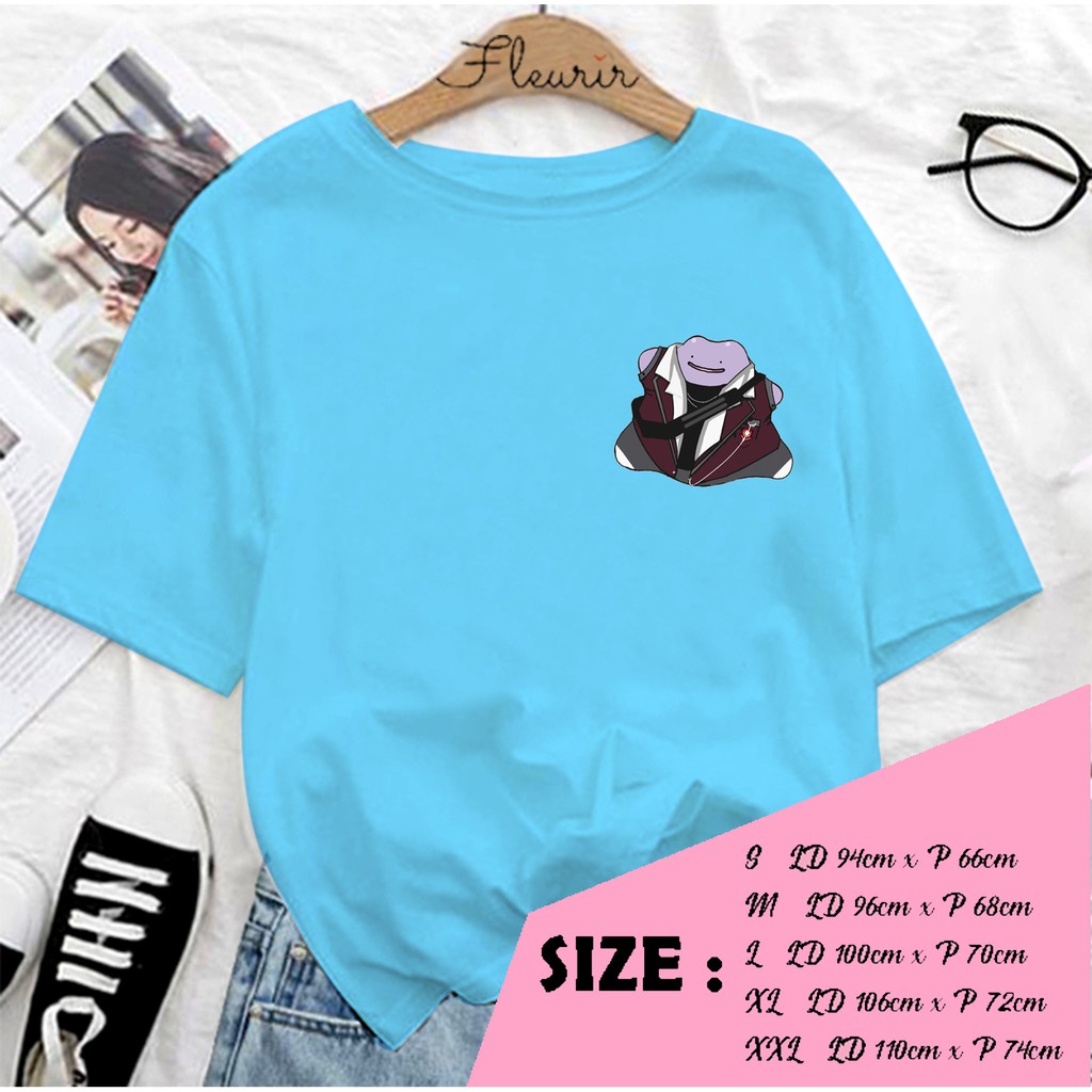 FLEURIR - KAOS DITTO SERAGAM TRUE BEAUTY WANITA DEWASA LENGAN PENDEK TEE UNISEX OVERSIZED JUMBO