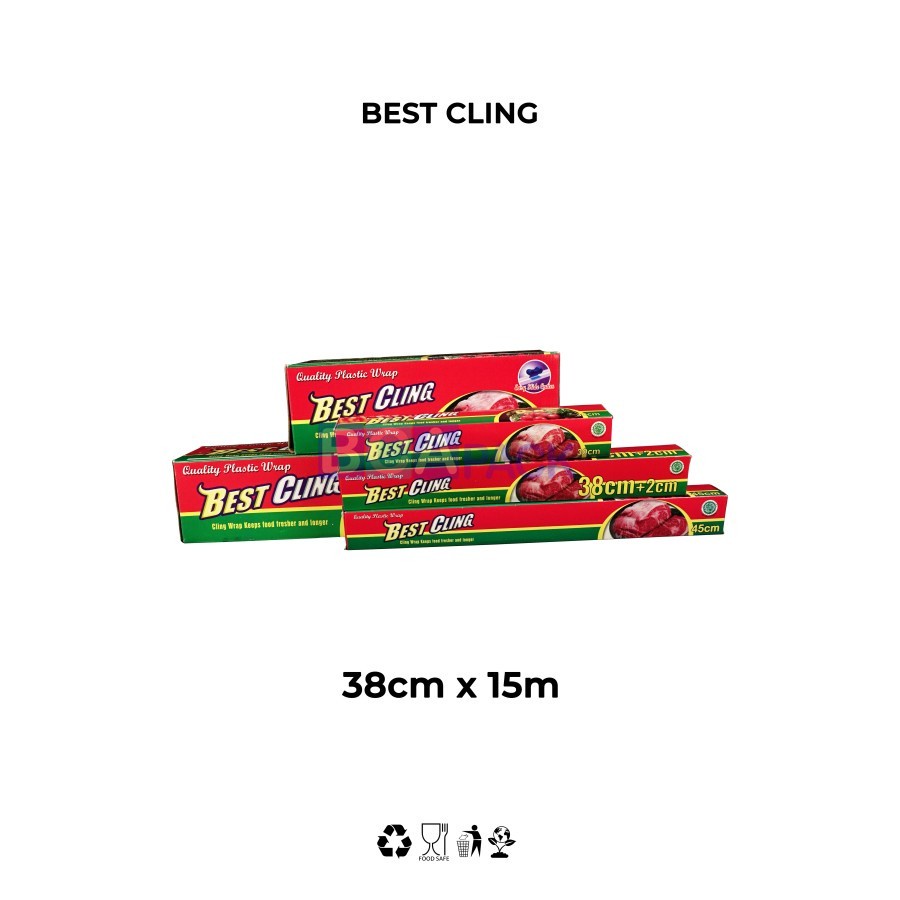 BEST CLING T 38 cm x 15 meter -food grade wrapping Plastik Makanan T38