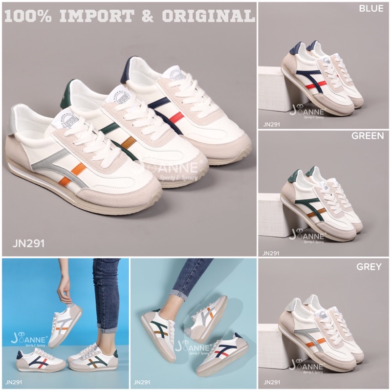 RESTOCK! [ORIGINAL] JOANNE Sporty Sneakers Shoes Sepatu Wanita #JN291