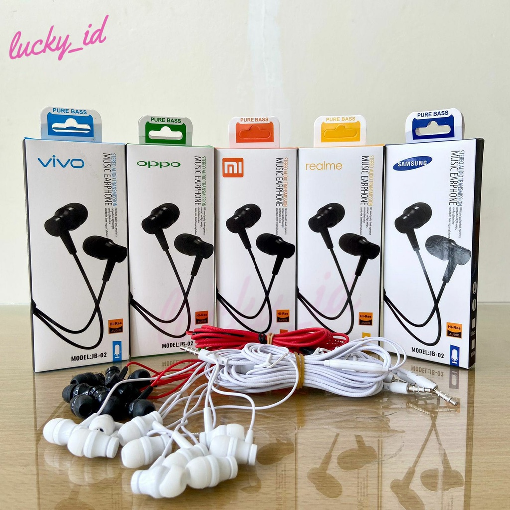 Handsfree Headset JB-02 Music Universal Earphone with Mic