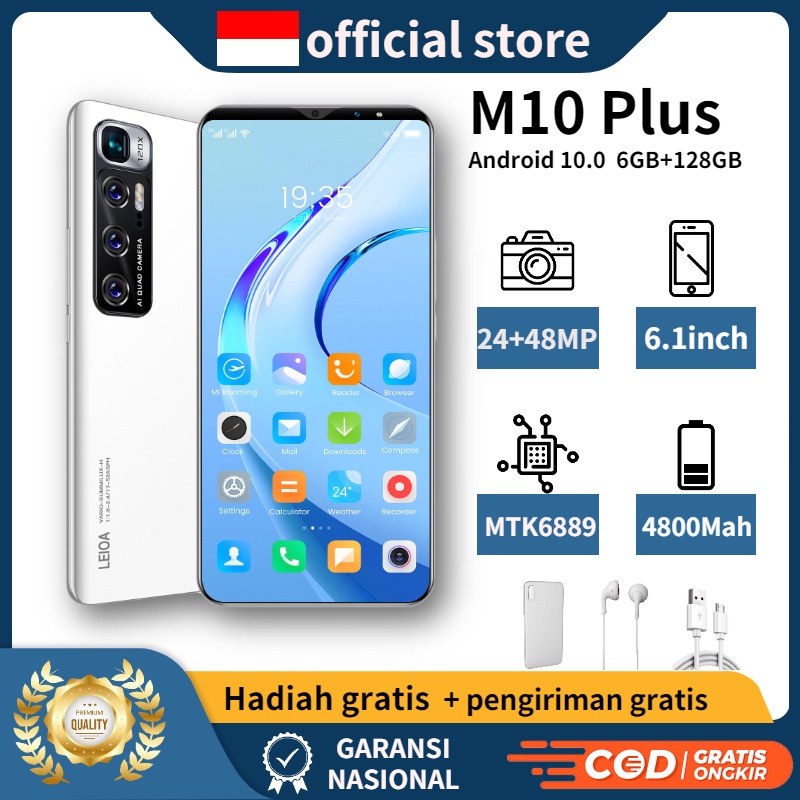 [TERMURAH]Asli HP Murah M10 Plus 6+64GB 6.1inch Handphone 5G smartphone Gratis ongkir hp bagus yang murah hp androit murah hp android promo hp android gome handphone hp karakter redmi note 8