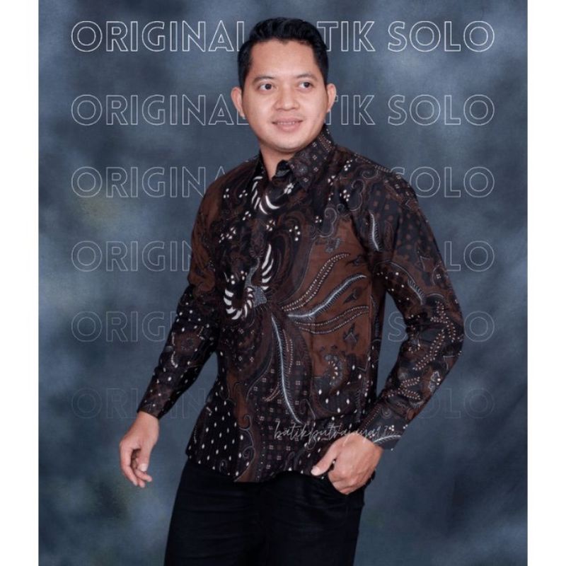 Kemeja Baju Batik Pria Lengan Panjang FURING TERLARIS BASUDARA1