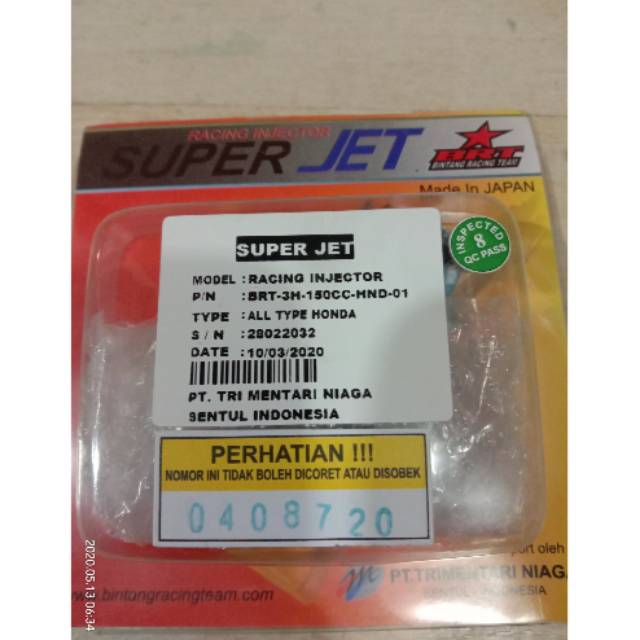 injektor brt all honda debit 180cc