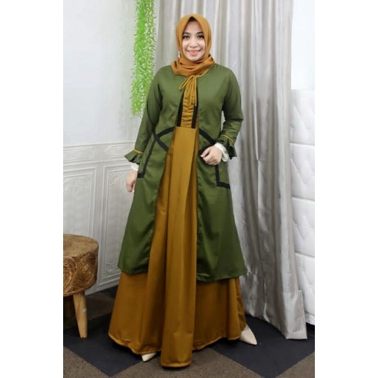 DEURA Busana Muslim Terbaru / Dress Deura / Gamis Deura Original / Setelan Gamis Deura 262 BUTIK BRA