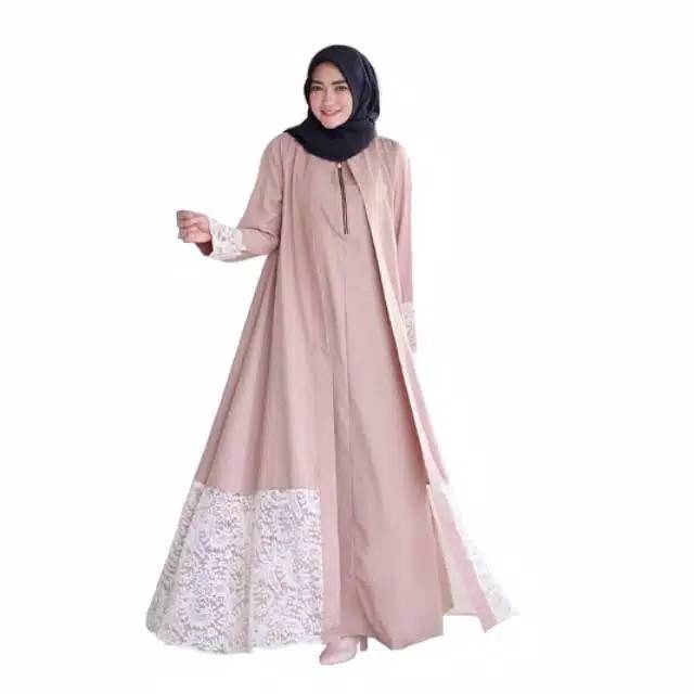 Gamis ameera brokat rompi kekinian  all size Shopee Indonesia