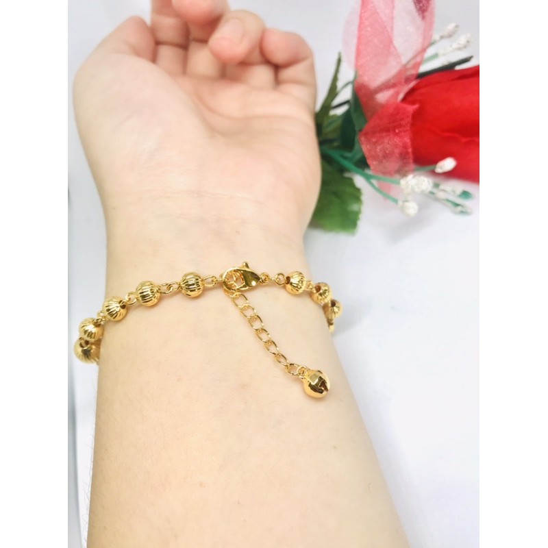 Gelang Tangan Biji Lada Motif Emas Xuping