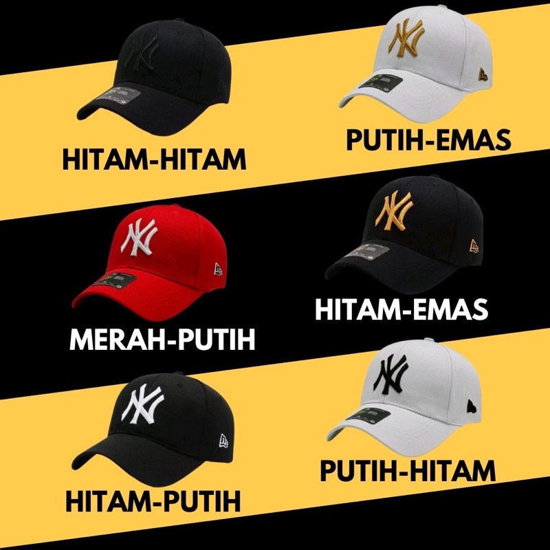 Topi Baseball Pria Wanita NYY Bordir Tebal Original Distro