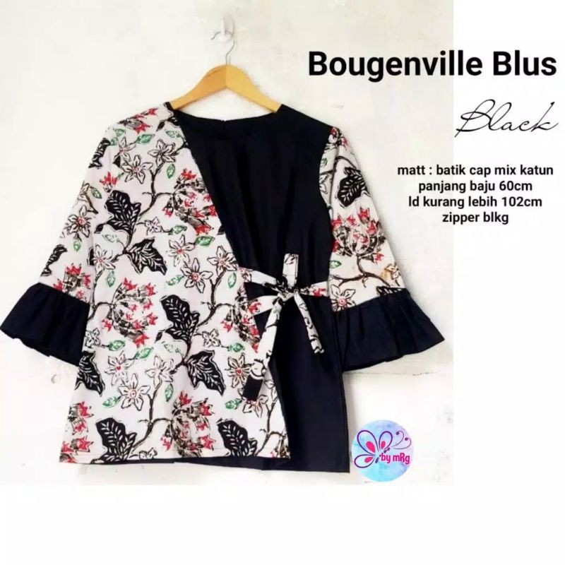 Bougenville blus atasan batik wanita blus batik atasan wanita seragam batik wanita