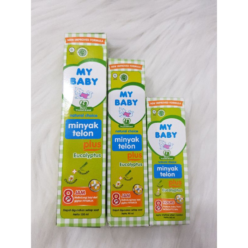 Minyak Telon My Baby Plus Eucalyptus 150ml, 90ml, dan 60ml