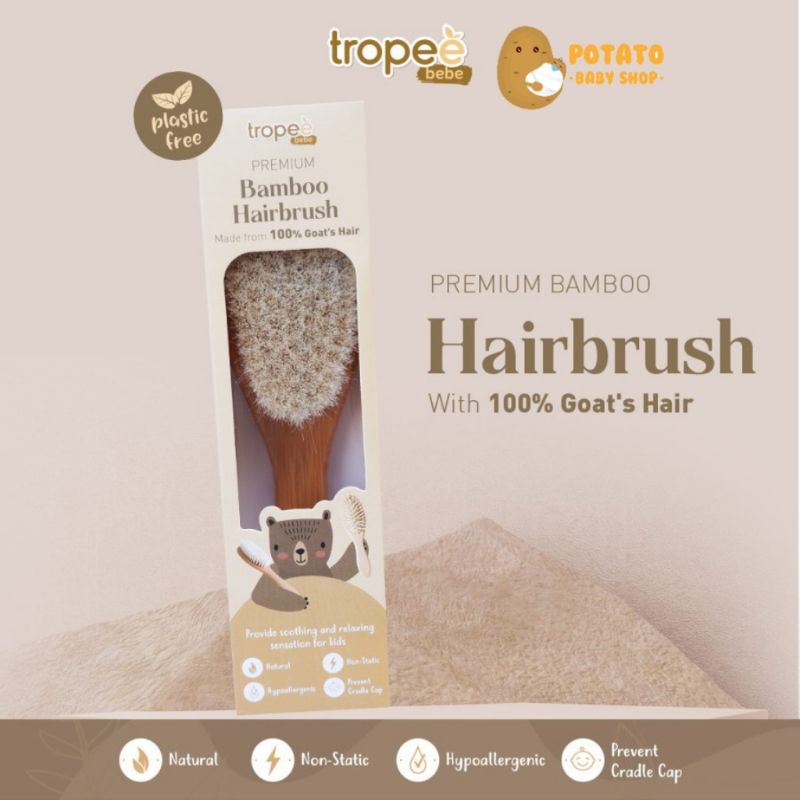 Tropee Bebe - Bamboo Hair Brush / Hairbrush Sisir Bayi