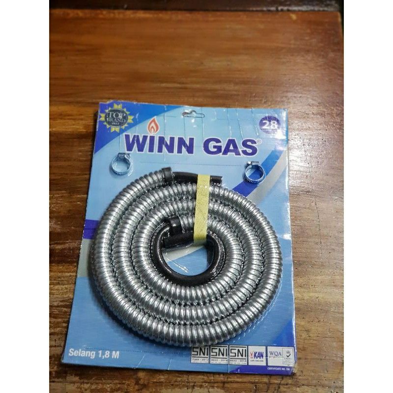 SELANG GAS LPG WINN GAS KULITAS PREMIUM 1,8 METER